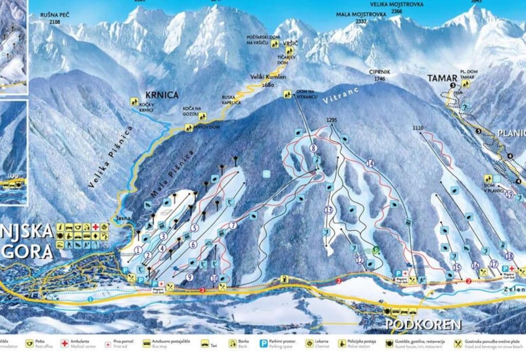 Apartament Pr Anzico Kranjska Gora Zewnętrze zdjęcie